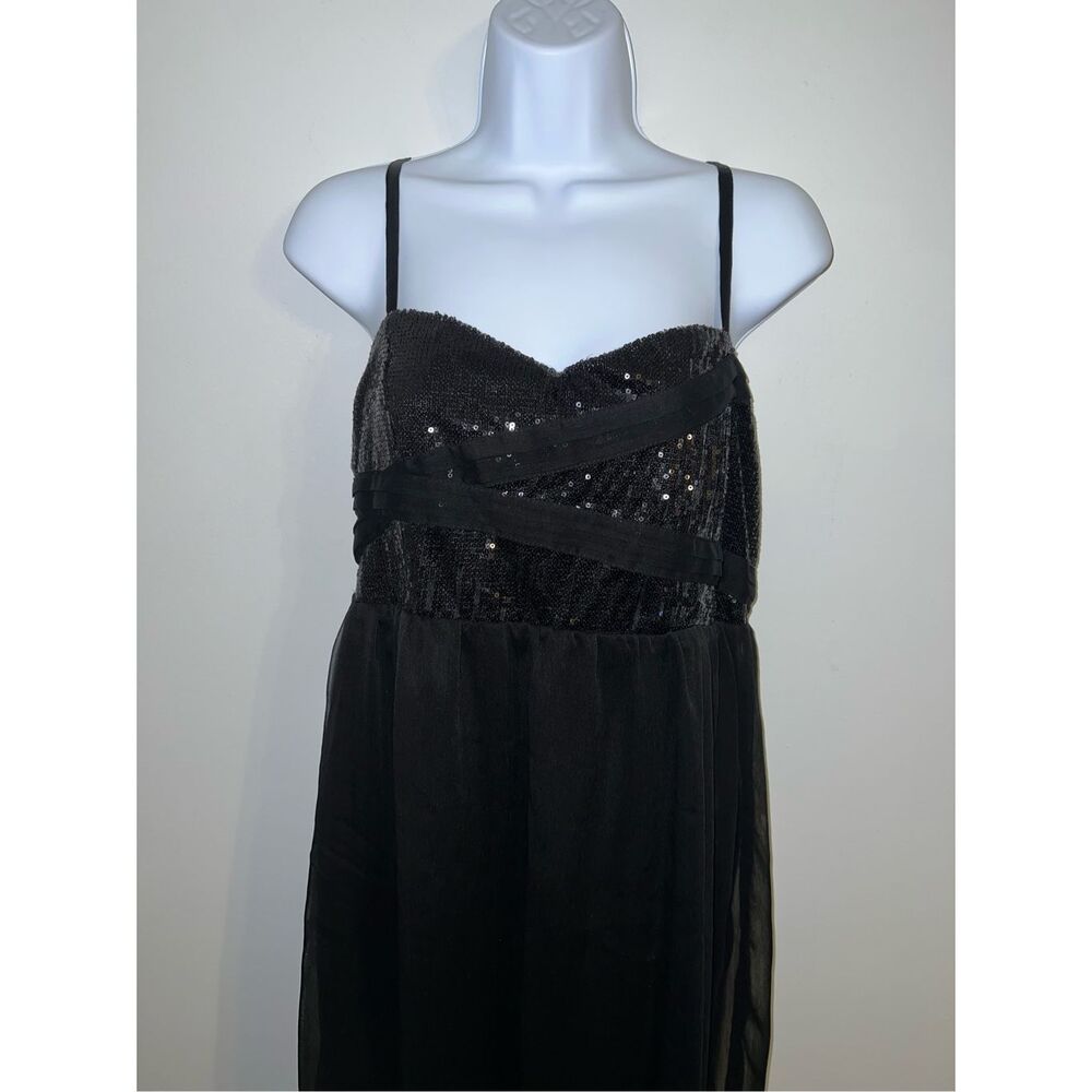 Women’s Black American Rag Sequined Mini Dress/Top - Picture 2 of 8